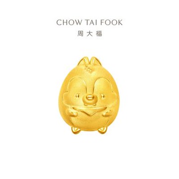周大福 迪士尼 Ufufy系列Q版蒂蒂轉運珠黃金串珠