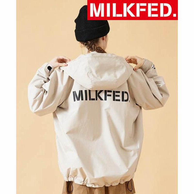 マウンテンパーカー ミルクフェド レディース MILKFED BACK LOGO