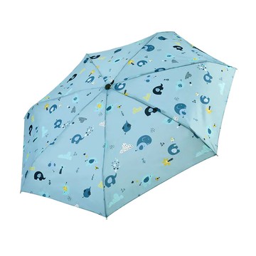 【RAINSTORY】森林小圓象抗UV手開迷你口袋傘
