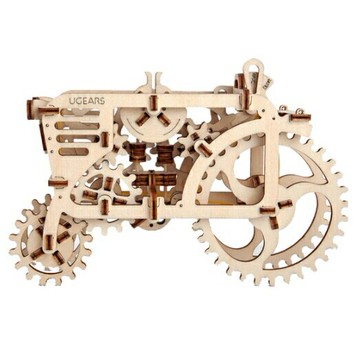 UGEARS 自我推進模型 -拖拉機TRACTOR 來自烏克蘭.橡皮筋動力.機械驚奇 ! 科學玩具