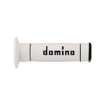 domino 機車握把套 A240 顆粒菱格握把套-白底黑字