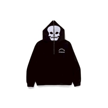 AirRoom 正品 2025SS A BATHING APE BAPE NBHD 正反面穿 骷髏 鯊魚 半截式 帽T