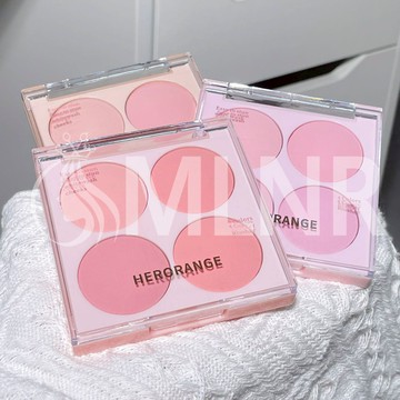 MLNR💎台灣出貨🔥免運 腮紅 四色腮紅盤 腮紅盤 修容盤 腮紅胭脂 自然裸妝 裸妝顯色 啞光自然 純欲少女 霧面腮紅