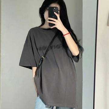 美式復古甜辣潮牌短袖t恤女夏季2022新款設計感小眾半袖寬松上衣