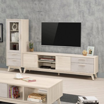 MUNA家居 漢斯7.5尺L櫃/電視櫃 225X40X136cm