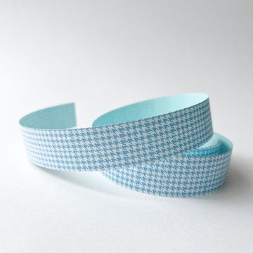 標籤貼紙 千鳥格紋【藍色】