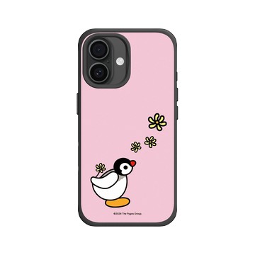 iPhone 16 SolidX 黑 - Pingu 企鵝家族 - Pinga - 心花綻放