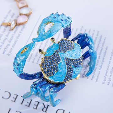 創意樣板房裝飾品合金海洋系列手工紀念品螃蟹橫財將軍招財小擺件