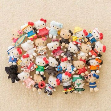 SANRIO HELLO KITTY ME% 限定款 凱蒂貓 吊飾 絨毛玩具 日本代購