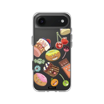 iPhone Air Clear Case（相機按鈕） 透明 - 航海王 One Piece - 貼紙系列-蛋糕島甜點