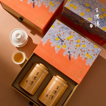 德傳中秋禮盒｜光映雙茶禮盒-杉林溪高山烏龍120g+凍頂烏龍120g