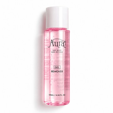 韓國Aura 極致潔淨凝膠專用卸甲液130ml /凝膠/光療指甲油卸甲水 (粉) 80912【官方旗艦館】