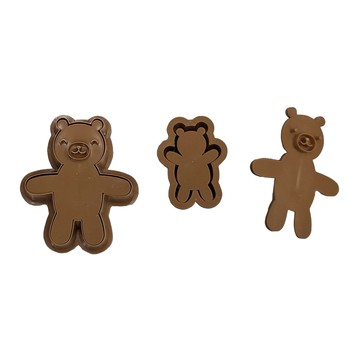 KAI 貝印 餅乾壓模組 DL-8074  親子熊抱  1組