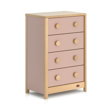 【Boori】貝崙實木四斗櫃‧幅73.5cm(櫻桃色)