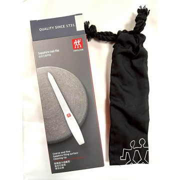 現貨- 雙人牌 指甲銼刀 德國製 不鏽鋼 磨甲刀 挫刀 附收納袋 防滑  兩面 美甲 指緣軟化 指甲清潔 新包裝