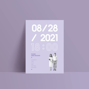 單卡喜帖【 喜帖印刷 】編號2206 明信片喜帖 少量喜帖 喜帖設