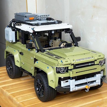 限時下殺！免運 路虎積木 汽車積木 拼裝積木 積木 兼容樂高積木42110高磚路虎汽車衛視科技高難度男巨大型拼裝玩具 八折下殺 特價出 可開發票