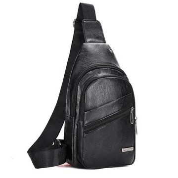 新款男包胸包軟皮男士防水單肩包斜挎包韓版斜肩跨包斜背包挎肩包