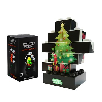 LIGHT STAX 亮亮積木大顆粒系列 Puzzle-Xmas 聖誕積木  1盒
