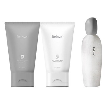 relove 拋光酵母 嫩白/控油 泌膜 80ml+全酵肌泌 潔顏露 120ml