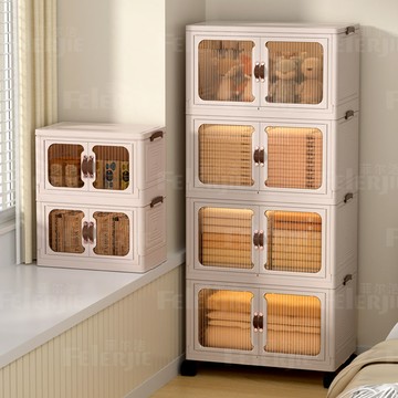 ??可開發票??免運 多功能收納柜儲物家用收納箱免安裝可折疊移動帶輪廚房宿舍置物柜