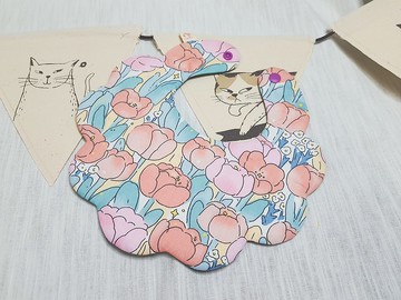 胖胖鬱金香    小花兜/寶寶圍兜/口水巾