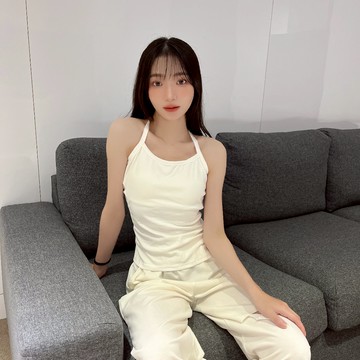 美背綁帶小可愛【2067】Sandy33實拍春夏新款韓系INS休閒百搭氣質無袖露肩細肩帶背心 吊帶背心小背心