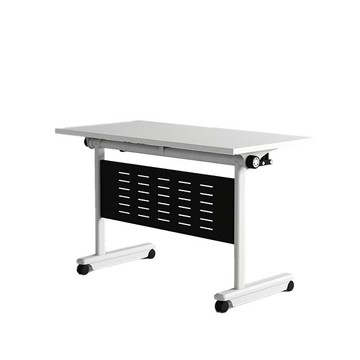 跨境外貿折疊培訓桌椅組合側翻會議長條桌子可以移動拼接辦公桌[DD030109]