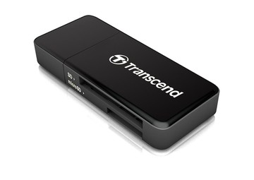 Transcend RDF5 高速USB 3.1 SD記憶卡雙槽讀卡機-黑 (TS-RDF5K)