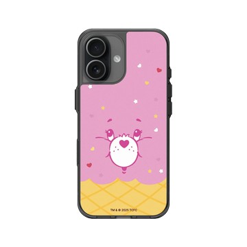 iPhone 17 Clear (相機按鈕) 酷墨灰 - Care Bears - 冰淇淋 - Cheer Bear
