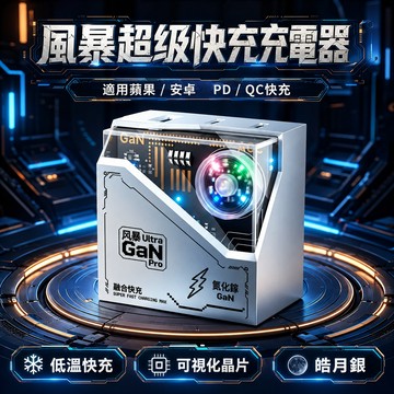 隔日達 QC/PD充電頭【30W GaN氮化鎵充電器】可視散熱 快充頭 Type-C充電頭 手機平板筆電通用 旅行充電器