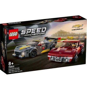 LEOG 樂高 極速賽車系列 76903Chevrolet Corvette C8.R Race Car and 1968 Chevrole