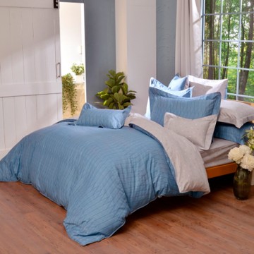 【Great Living格蕾寢飾】義大利La Belle 卡洛特 特大天絲舖棉防蹣抗菌吸濕排汗 四季兩用被