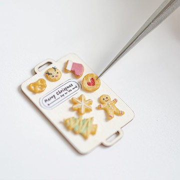 【DIY】聖誕餅乾材料包 // 袖珍黏土