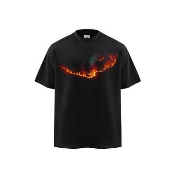 Forfearthat【山火】原創短袖T恤男美式高街復古街頭上衣寬松半袖