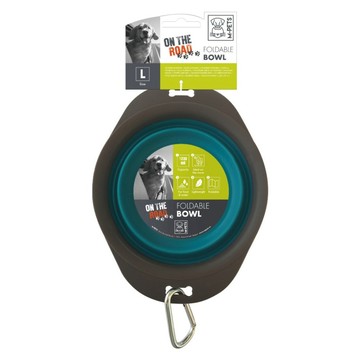 M-PETS 寵物便攜摺疊碗 L  綠色  1個