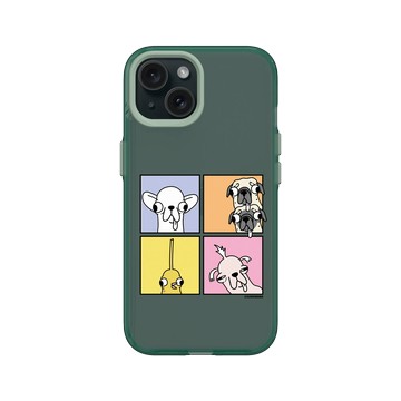 iPhone 15 Clear 憂墨綠 - Godgwawa 變種吉娃娃 - 頂吉四格