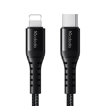 Mcdodo 麥多多 PD Lightning-Type-C iPhone充電線 快充線 20cm 鋁合金+尼龍編織  1條