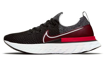 REACT INFINITY RUN FLYKNIT BLACK UNIVERSITY RED