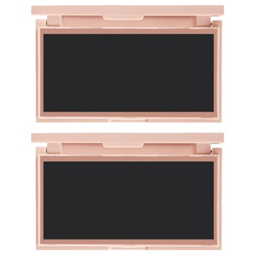 Solone 彩妝收納盒 8格 自組彩妝專用  2個  奶油粉  107 x 60 x 13mm