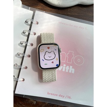 《台灣出貨》適用 APPLE WATCH 彈力尼龍錶帶 彈力錶帶 S11 S10 SE3 46mm 45mm 女士錶帶