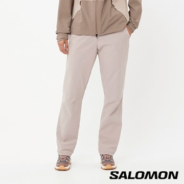 Salomon 女 OUTERPATH BASE 彈性長褲 燕麥