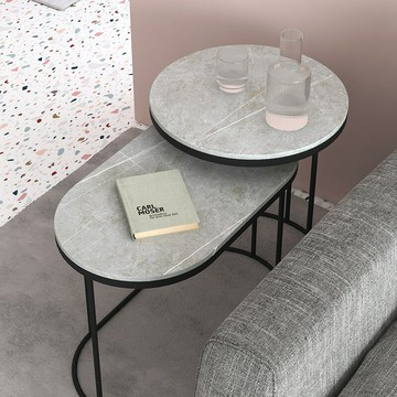 公司貨 免運速發 附發票 邊幾 茶几 客廳茶桌 岩板茶幾 北歐輕奢客廳沙發邊柜家用現代巖板伸縮邊幾角幾接待室簡約小茶幾