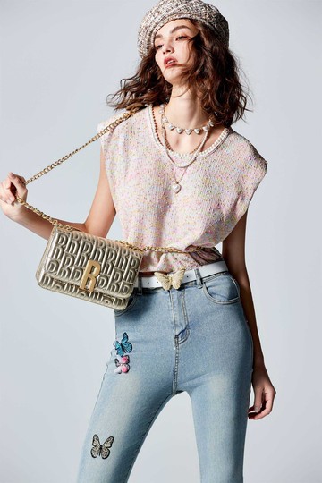 偽花呢紗單品上衣