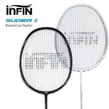 iNFiN 羽毛球拍 SUPER 1 碳纖維羽拍 羽球拍 贈拍袋+握把布