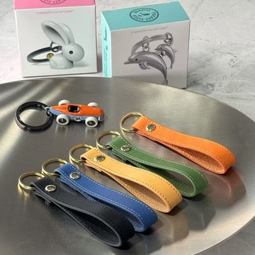 【Metalmorphose】真皮鑰匙掛繩 皮革鑰匙圈 真皮鑰匙圈 禮品