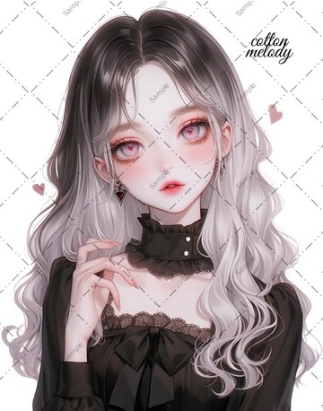original sticker no.1084 人物貼紙 原創貼紙 人物貼紙 女孩貼紙 原創人物貼紙