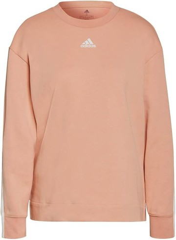 ADIDAS 大學T W DK 3S SWT 粉橘 長袖 女 GS1374