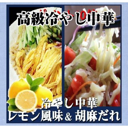 冷やし中華ラーメン 送料無料 ２種類10食セット 冷やし中華ごまだれ＆ 冷し中華レモン風味