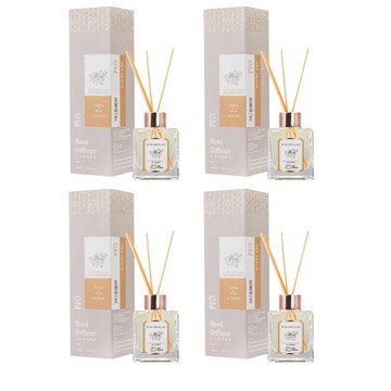 守護家-香氛室內擴香 梔子花與蜂蜜香 4入組